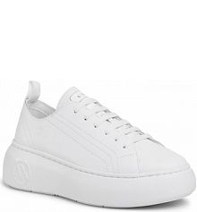 Półbuty na koturnie Armani Exchange białe