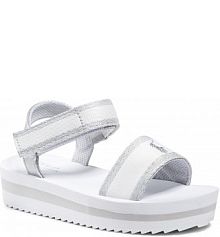 Sandały Polo Ralph Lauren białe damskie Marlina  White/Silver