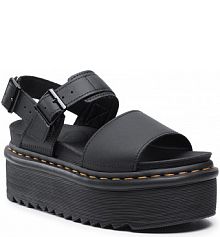 Sandały na obcasie Dr. Martens czarne