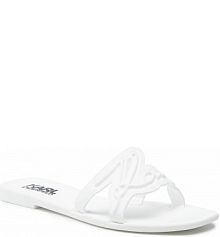 Klapki KARL LAGERFELD białe damskie