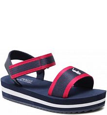 Sandały Polo Ralph Lauren granatowe damskie Marlina RF103038 Navy/Pink