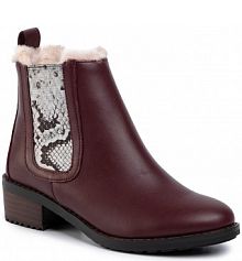 Sztyblety EMU Australia bordowy damskie Ellin Pop W12163 Claret