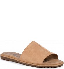 Klapki Sorel brązowe damskie Ella Block Slide NL3526 Honest Beige 246