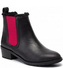 Sztyblety EMU Australia czarne damskie Ellin Pop W12163 Black/Berry