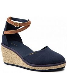 Espadryle na koturnie Gant granatowe Wedgeville 22568592  Marinne G69