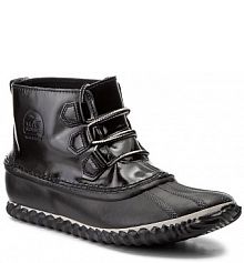 Botki na obcasie Sorel czarne Out N About Rain NL2511 Black 010