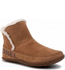 Botki na obcasie Sorel brązowe