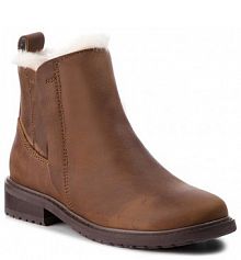 Sztyblety EMU Australia brązowe damskie Pioneer Leather W11692