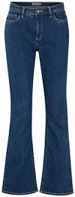 Dżinsy w fasonie bootcut, mid waist, z bawełny organicznej  damskie Bonprix