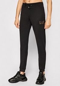 Spodnie dresowe EA7 Emporio Armani czarne damskie 8NTP66 TJ9RZ 1200  Regular Fit
