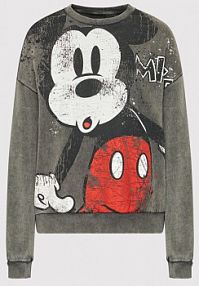 Bluza rozpinana Desigual szara damska DISNEY Mickey 21WWSK44  Regular Fit
