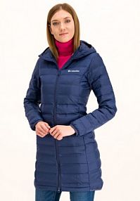Kurtka puchowa Columbia granatowa damska Płaszcz zimowy