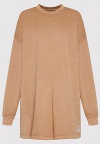 Sukienka dzianinowa Reebok brązowa 