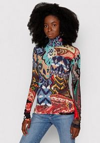 Golf Desigual wielokolorowy damski 