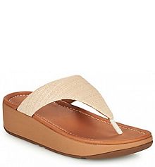 Klapki eleganckie FitFlop  białe Sandały  IMOGEN