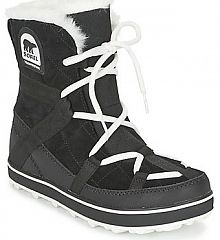 Kozaki Sorel czarne damskie Śniegowce   GLACY EXPLORER SHORTIE