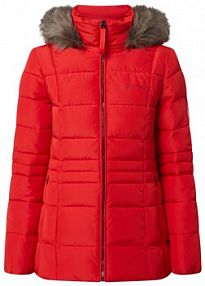 Pikowana kurtka z odpinanym kapturem Calvin Klein Womenswear czerwona damska EAN K20K203129