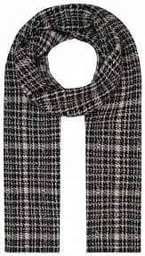 Szal z mieszanki wełny Windsor czarny damski