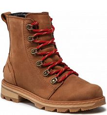 Botki na obcasie Sorel brązowe