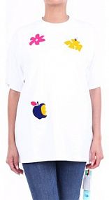 T-shirt Off-White  biały damski Z krótkim rękawem  OWAA072F20JER002