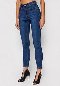 Jeansy Noisy May granatowe damskie 