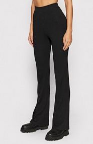 Spodnie eleganckie Noisy May czarne damskie Materiałowe