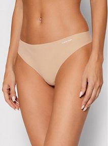 Stringi Calvin Klein Underwear beżowe 