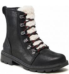 Botki na obcasie Sorel czarne