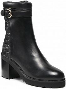 Botki na obcasie Aigner czarne Amy 9 1212270  Black 001