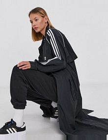 Płaszcz adidas Originals  czarny damski  H35630