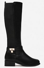 Czarne kozaki Caseon ballada damskie