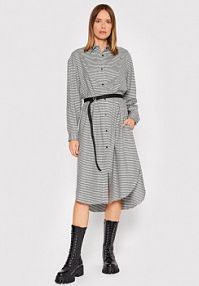 Sukienka koszulowa HUGO czarna 