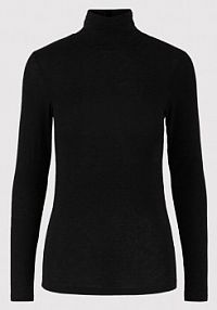 Golf YAS czarny damski Woola 26024678  Slim Fit