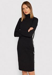 Sukienka dzianinowa DKNY Sport czarna 