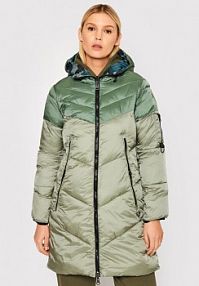 Kurtka puchowa Aeronautica Militare zielona damska Przejściowa