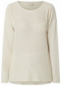 Sweter z obniżonymi ramionami model Cali FREE/QUENT biały damski EAN 119774