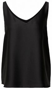 Top ślubny z dekoltem w serek Swing czarny damski