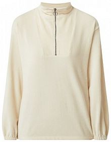 Bluza z kołnierzem ze sztruksu model Irene FREE/QUENT biała damska EAN 125163