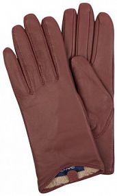 Rękawiczki ze skóry jagnięcej Gant brązowe EAN 4930068