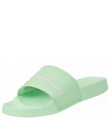 Klapki z logo Karl Kani zielone damskie