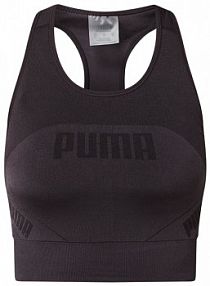 Stanik z tyłem o kroju bokserki Puma czarne damskie