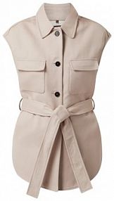 Kamizelka z diagonalu Windsor szara damska