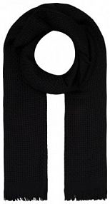 Szal z wełny Windsor czarny damski