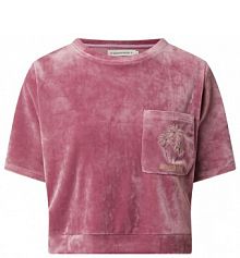 T-shirt krótki z pluszu model Chloe Sealake banana moon różowy damski EAN Chloe Sealake