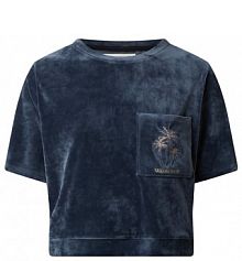 T-shirt krótki z pluszu model Chloe Sealake banana moon turkusowy damski EAN Chloe Sealake