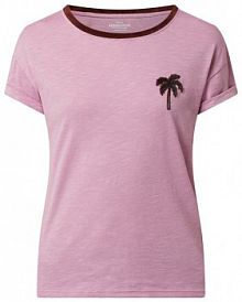 T-shirt z aplikacją model Avenue Seacoco banana moon różowy damski EAN Avenue Seacoco