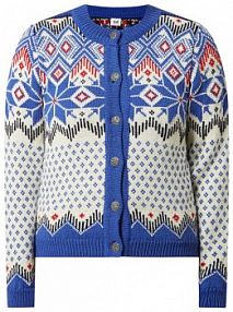 Kardigan z wełny model Vilja Dale of Norway niebieski