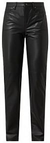 Spodnie o kroju slim z imitacji skóry MAC czarna EAN 498593400
