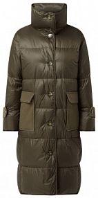 Płaszcz puchowy z odpinanym kapturem LUISA CERANO zielony damski EAN 448997 4086