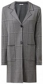 Płaszcz z dzianiny z dodatkiem żywej wełny model Amelie BRAX granatowy damski